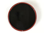 Japanese Lacquered Wooden Serving Dish Vtg Sushioke Tray Bowl Red Black L83