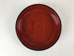 Japanese Lacquered Wooden Serving Dish Vtg Sushioke Tray Bowl Red Black L88