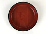 Japanese Lacquered Wooden Serving Dish Vtg Sushioke Tray Bowl Red Black L91