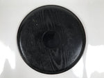 Japanese Lacquered Wooden Serving Tray Obon Vtg Round Red Black Brown L453