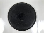 Japanese Lacquered Wooden Serving Tray Obon Vtg Round Red Black Brown L454