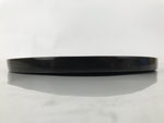 Japanese Lacquered Wooden Serving Tray Obon Vtg Round Red Vermilion Black L431