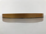 Japanese Lacquered Wooden Serving Tray Obon Vtg Round Red Vermilion Black L551