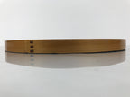 Japanese Lacquered Wooden Serving Tray Obon Vtg Round Red Vermilion Black L551