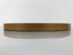 Japanese Lacquered Wooden Serving Tray Obon Vtg Round Red Vermilion Black L551