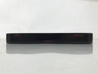 Japanese Lacquered Wooden Serving Tray Obon Vtg Square Black Red Akebono L462