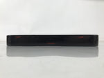 Japanese Lacquered Wooden Serving Tray Obon Vtg Square Black Red Akebono L462