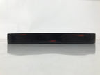 Japanese Lacquered Wooden Serving Tray Obon Vtg Square Black Red Akebono L462