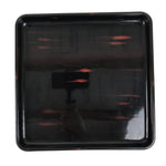 Japanese Lacquered Wooden Serving Tray Obon Vtg Square Black Red Akebono L462