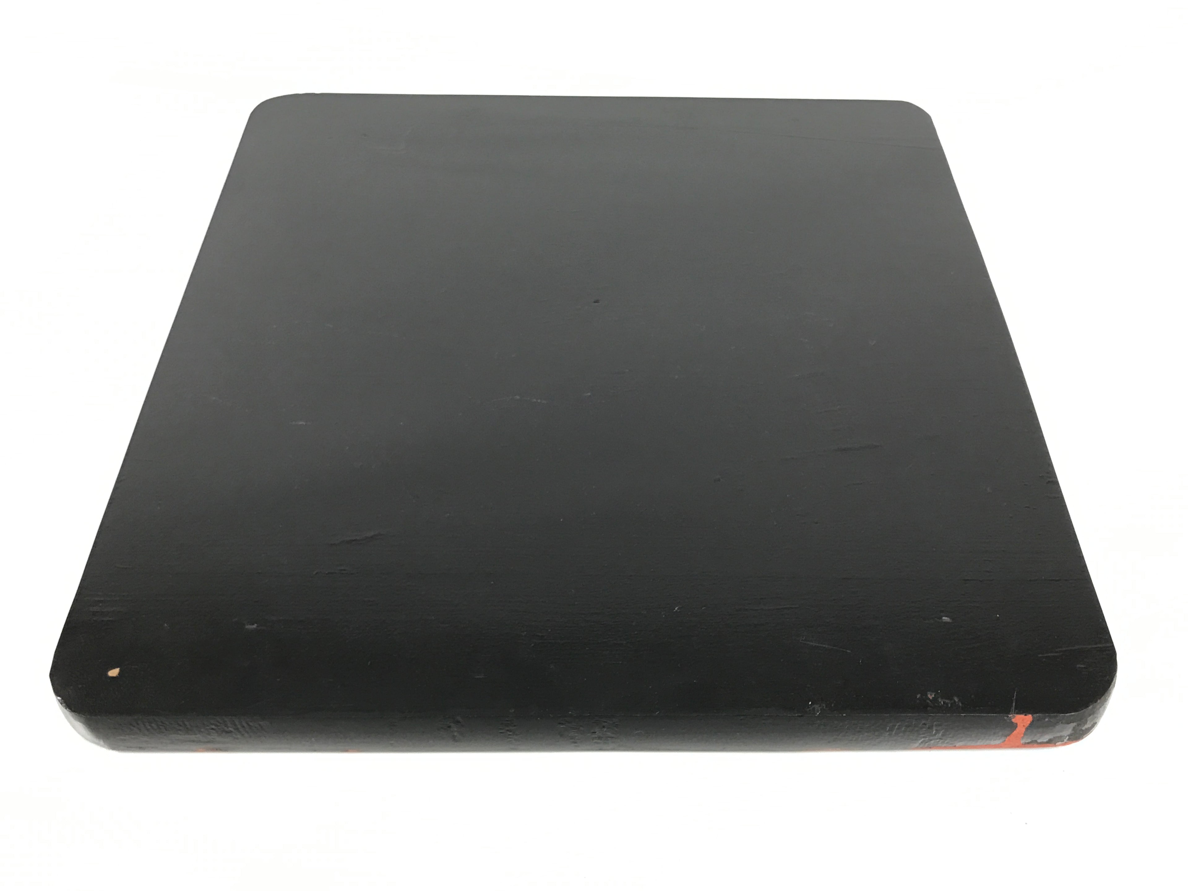 Japanese Lacquered Wooden Serving Tray Obon Vtg Square Hieizan Pine Tree L460
