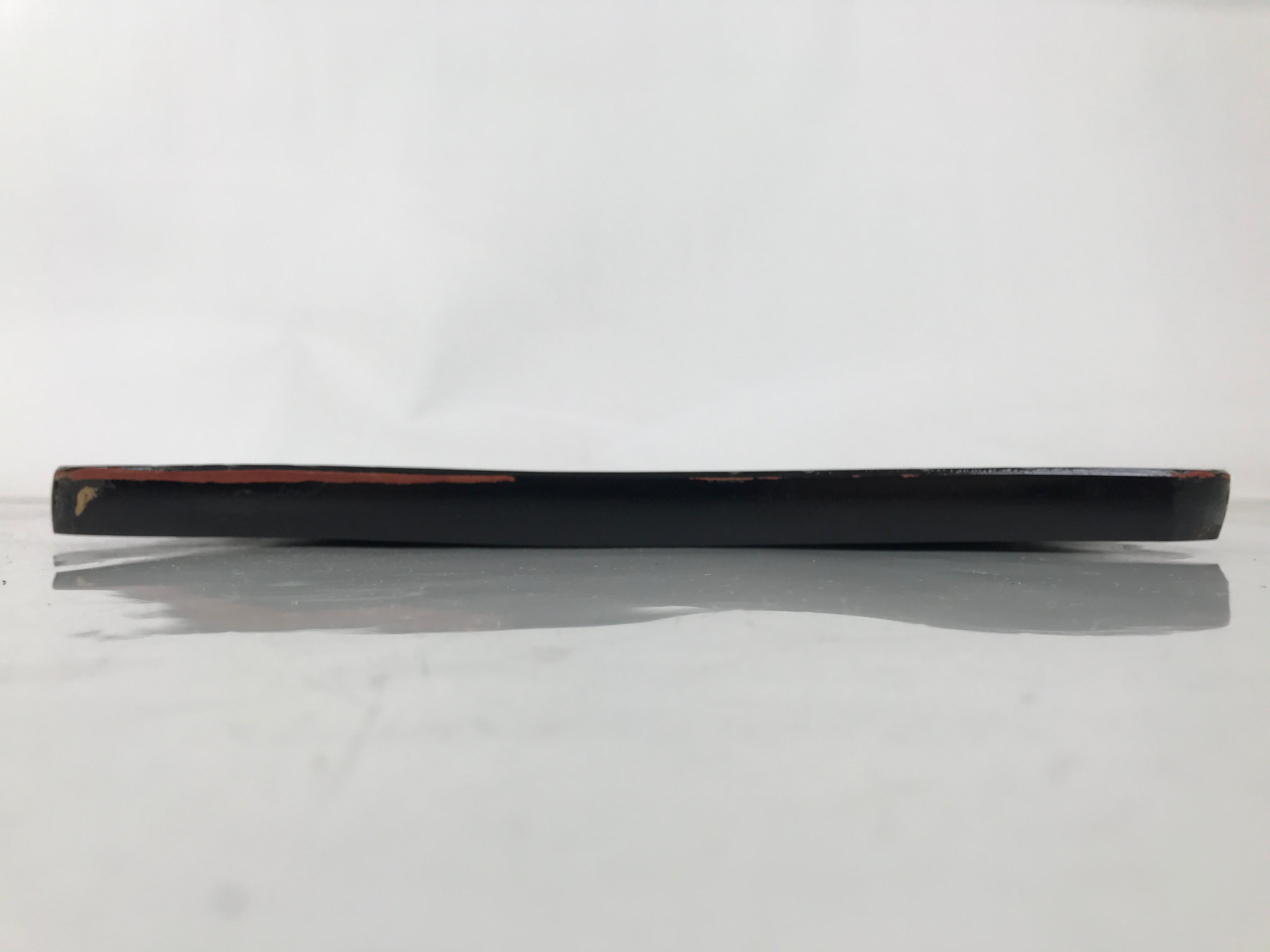 Japanese Lacquered Wooden Serving Tray Obon Vtg Square Hieizan Pine Tree L460