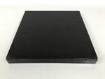 Japanese Lacquered Wooden Serving Tray Obon Vtg Square Simple Plain Black L565