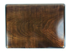 Japanese Lacquered Wooden Serving Tray Vtg Large Obon Carved Brown UR991