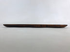 Japanese Lacquered Wooden Serving Tray Vtg Large Obon Carved Brown UR991