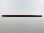 Japanese Lacquered Wooden Serving Tray Vtg Obon Shunkei Nuri Brown Oval UR903