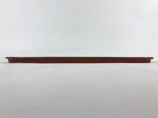 Japanese Lacquered Wooden Serving Tray Vtg Obon Shunkei Nuri Brown Oval UR903