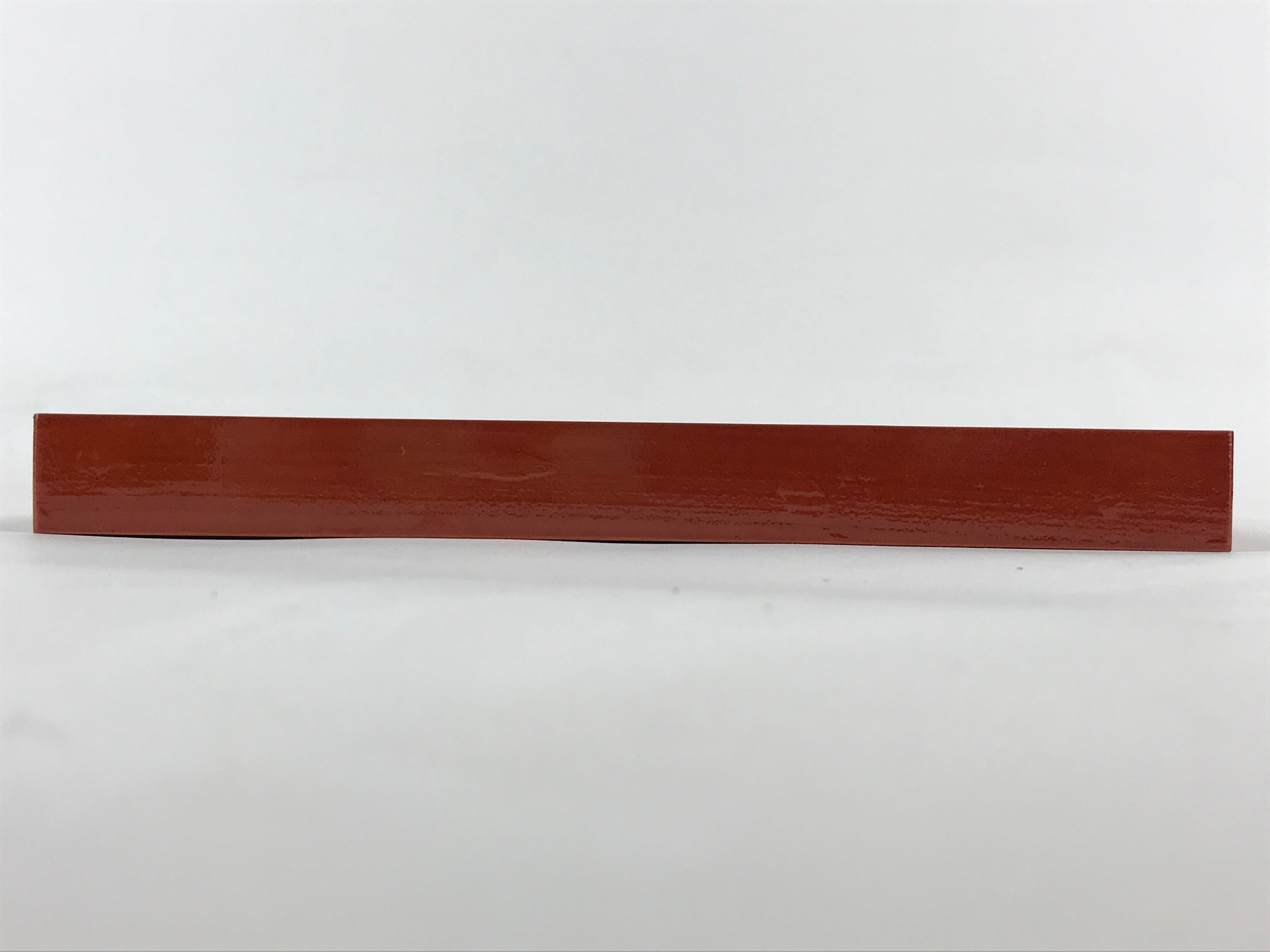 Japanese Lacquered Wooden Serving Tray Vtg Obon Shunkei Nuri Brown UR902