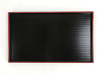 Japanese Lacquered Wooden Serving Tray Vtg Obon Small Red Black Tea Snacks L1