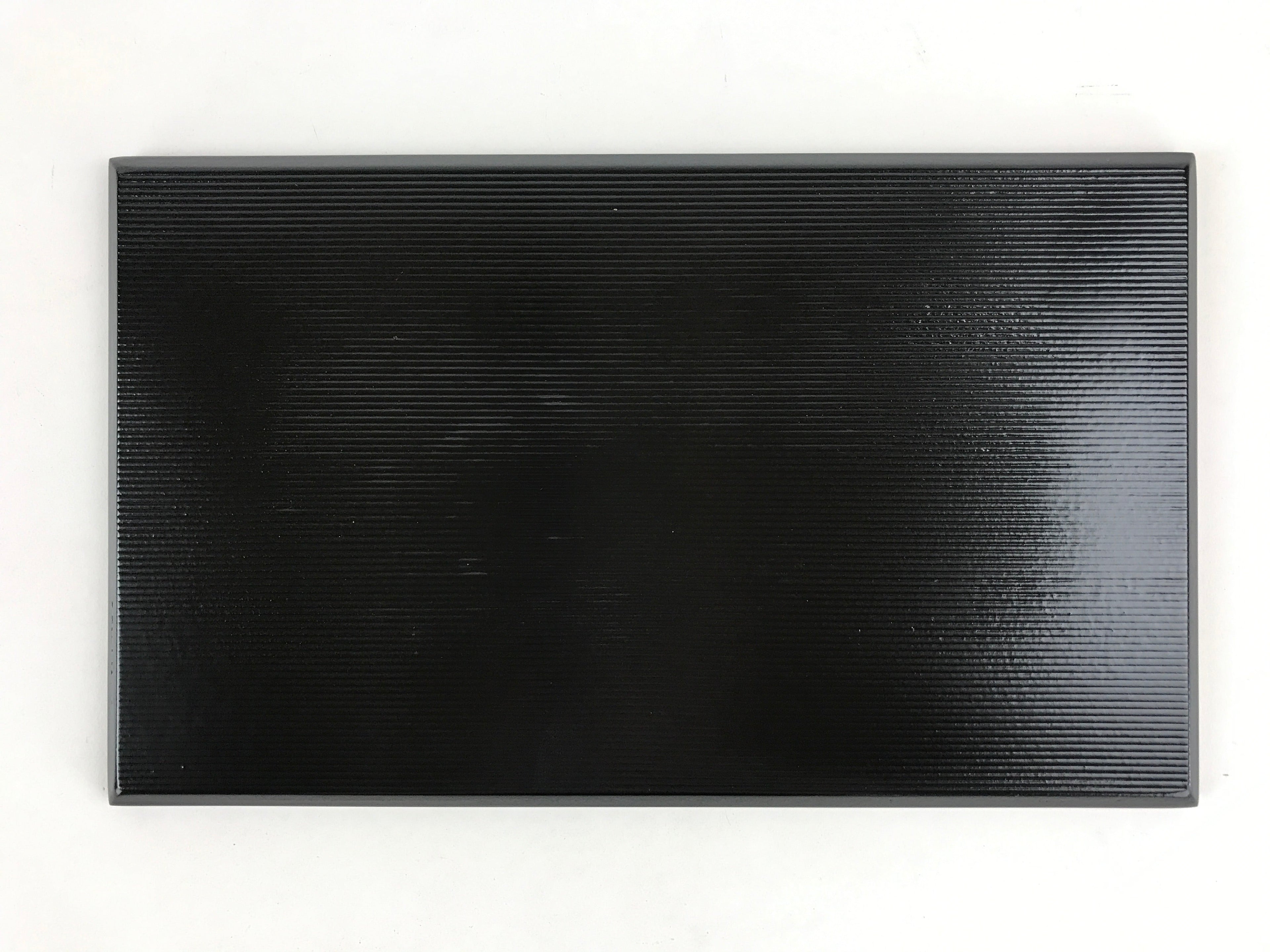 Japanese Lacquered Wooden Serving Tray Vtg Obon Small Red Black Tea Snacks L1