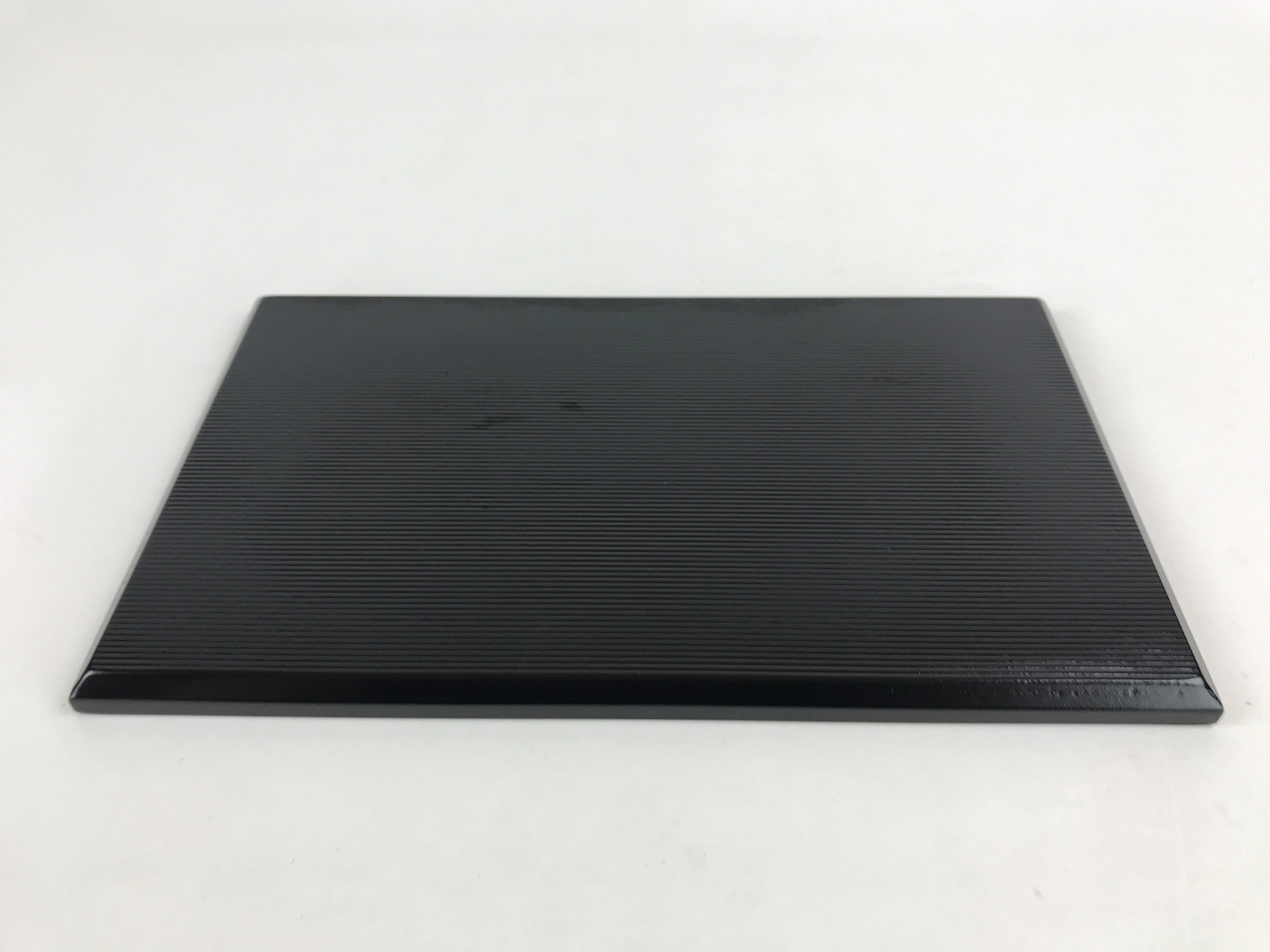 Japanese Lacquered Wooden Serving Tray Vtg Obon Small Red Black Tea Snacks L1