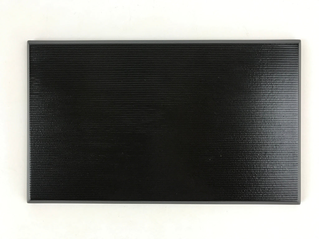 Japanese Lacquered Wooden Serving Tray Vtg Obon Small Red Black Tea Snacks L2
