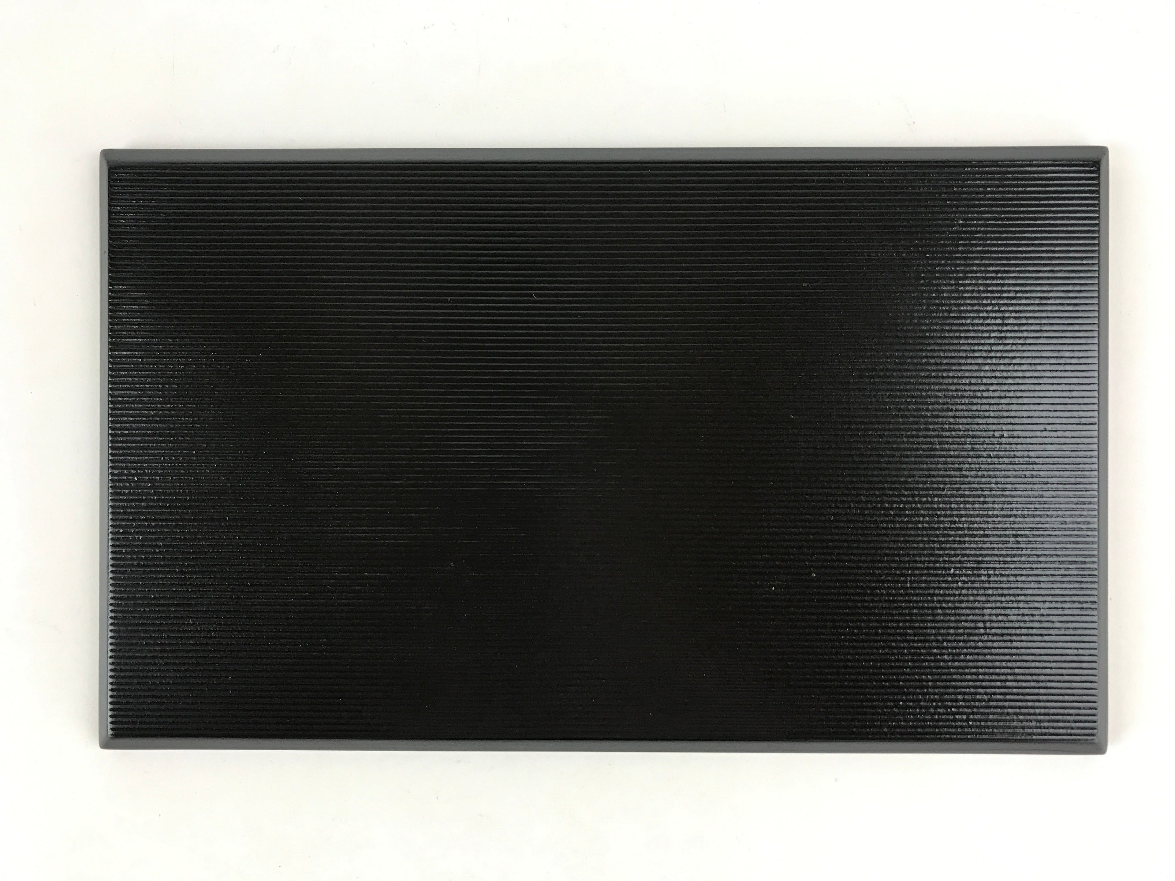 Japanese Lacquered Wooden Serving Tray Vtg Obon Small Red Black Tea Snacks L2