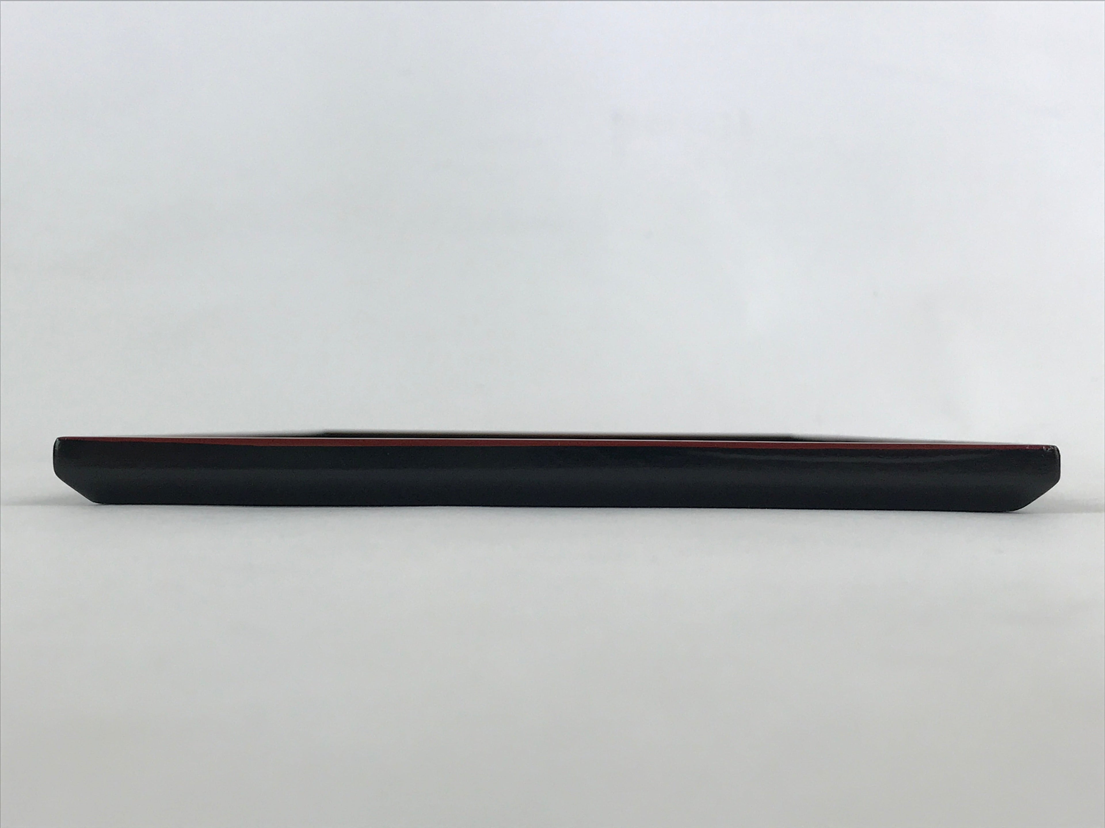 Japanese Lacquered Wooden Serving Tray Vtg Obon Small Red Black Tea Snacks L2