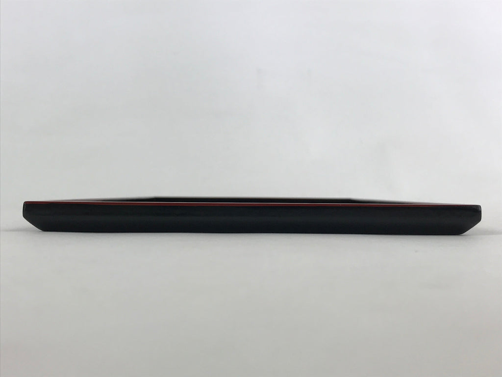 Japanese Lacquered Wooden Serving Tray Vtg Obon Small Red Black Tea Snacks L2