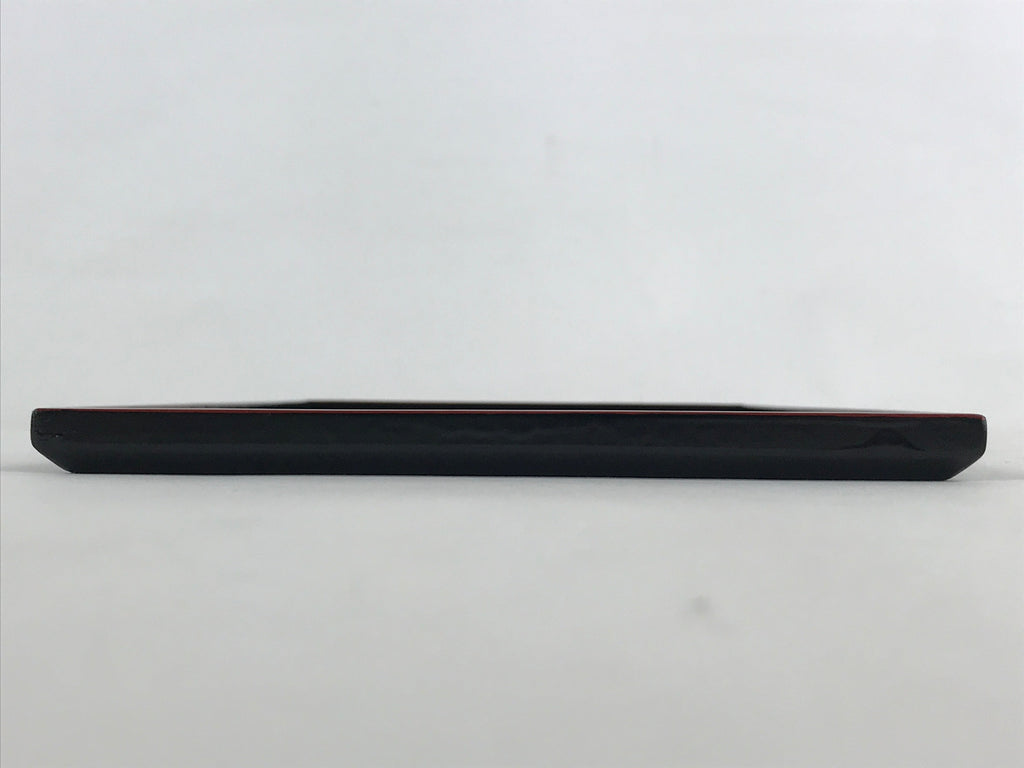 Japanese Lacquered Wooden Serving Tray Vtg Obon Small Red Black Tea Snacks UR999