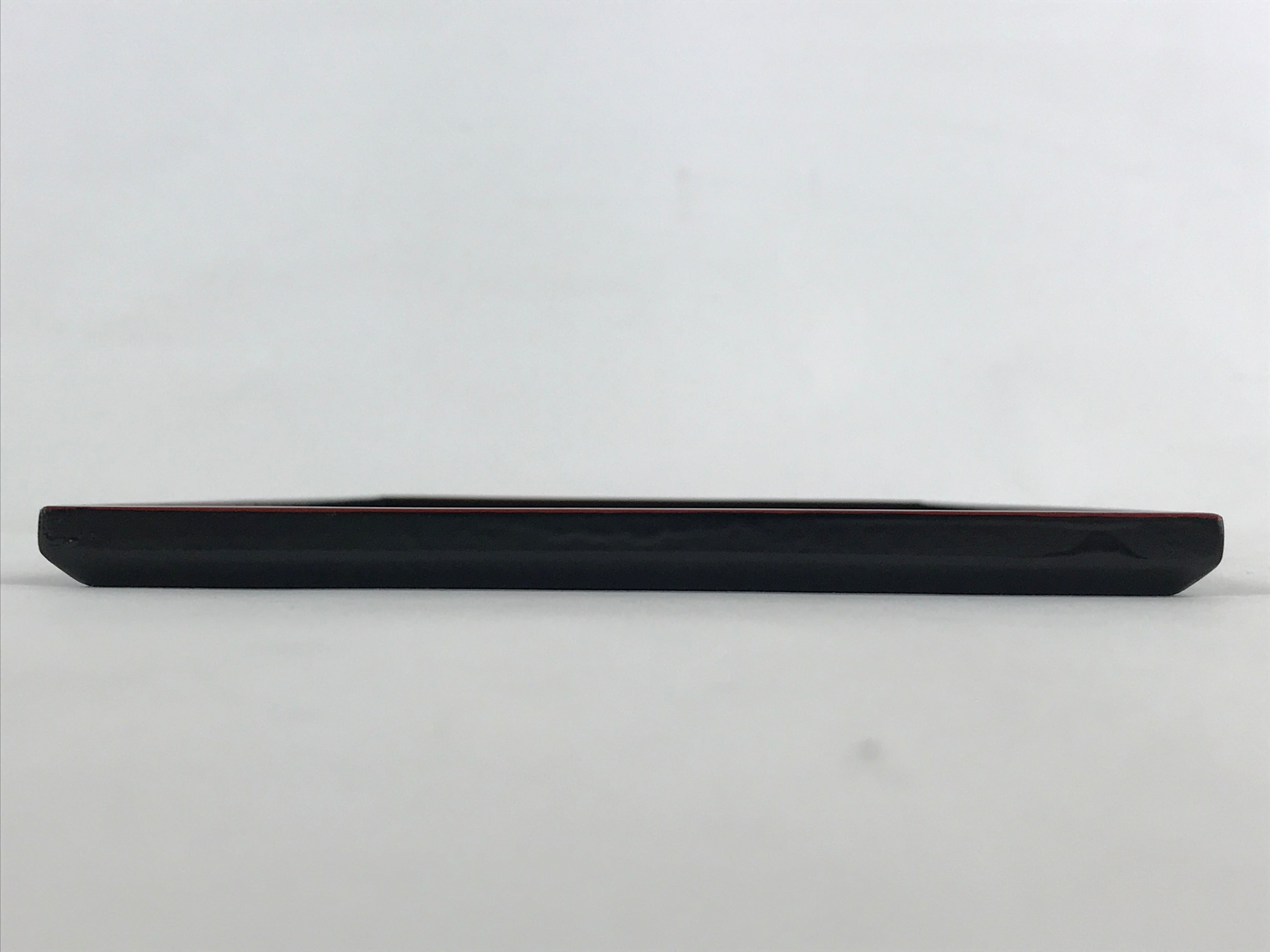 Japanese Lacquered Wooden Serving Tray Vtg Obon Small Red Black Tea Snacks UR999