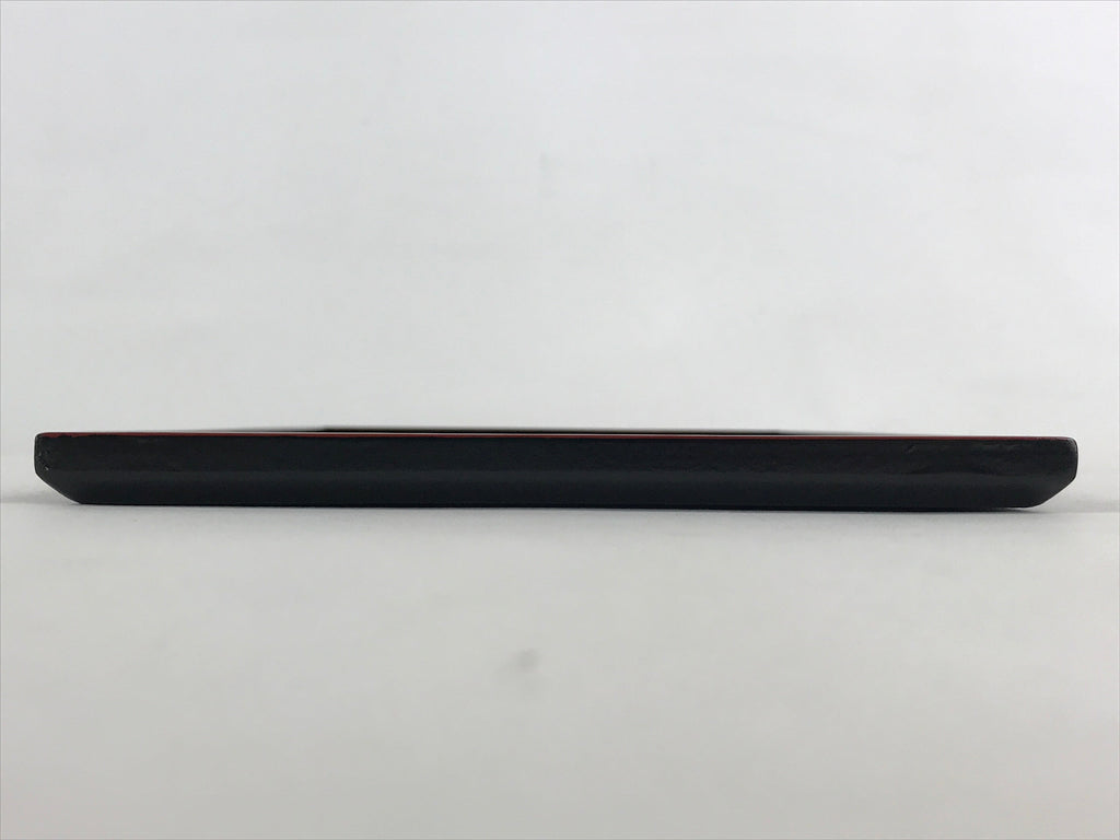Japanese Lacquered Wooden Serving Tray Vtg Obon Small Red Black Tea Snacks UR999