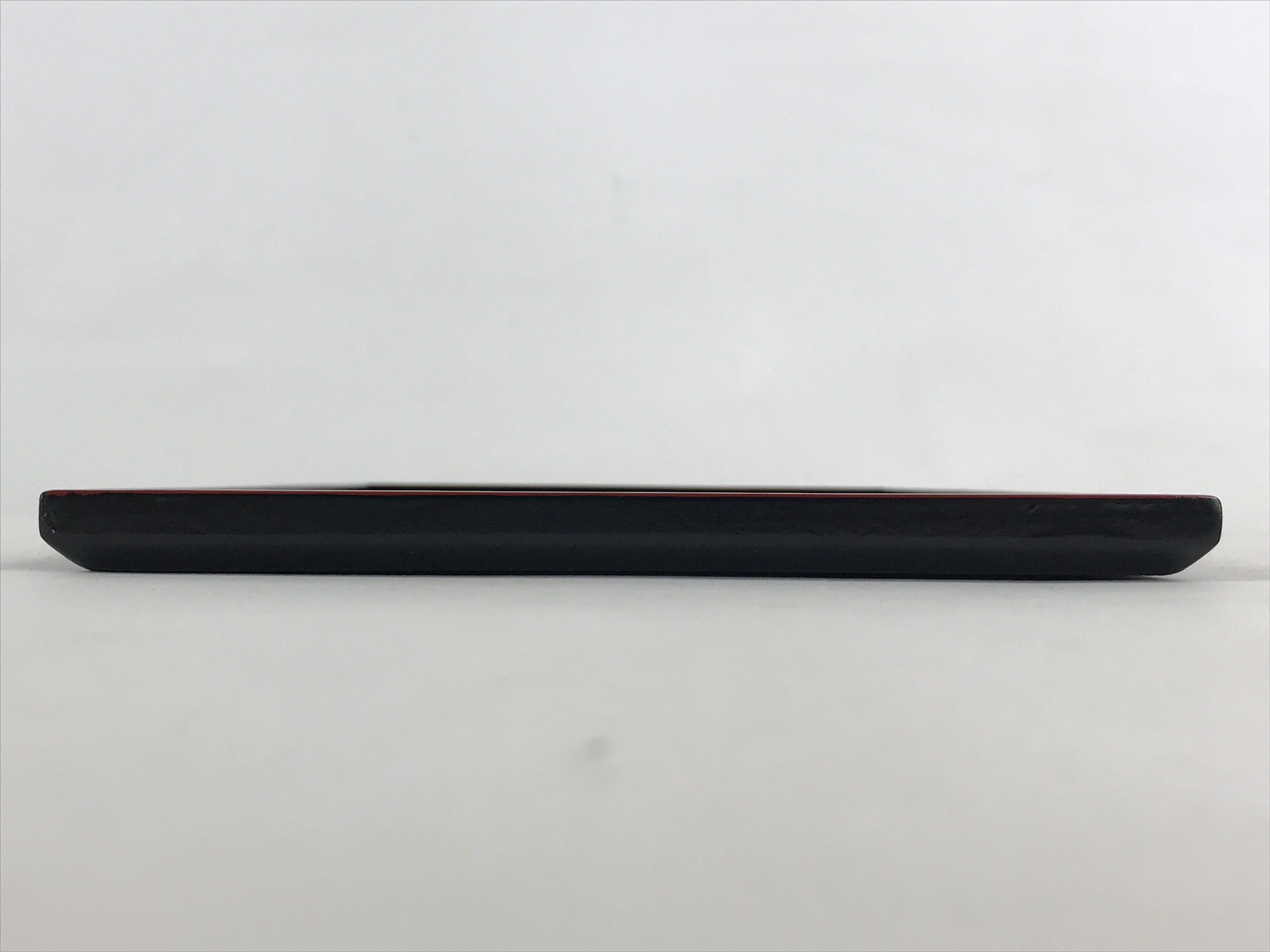 Japanese Lacquered Wooden Serving Tray Vtg Obon Small Red Black Tea Snacks UR999