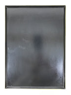 Japanese Lacquered Wooden Serving Tray Vtg Rectangle Obon Black Gold L415