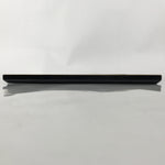 Japanese Lacquered Wooden Serving Tray Vtg Rectangle Obon Black Gold L416