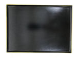 Japanese Lacquered Wooden Serving Tray Vtg Rectangle Obon Black Gold L416