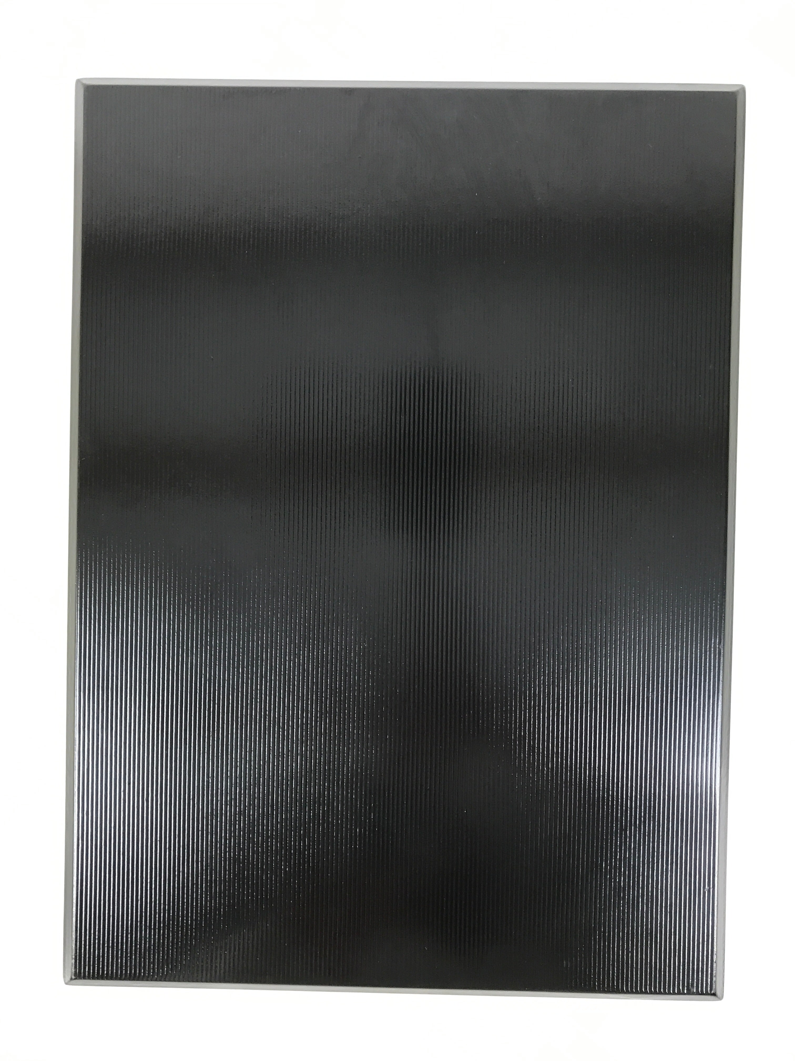 Japanese Lacquered Wooden Serving Tray Vtg Rectangle Obon Black Gold L416