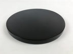 Japanese Lacquered Wooden Serving Tray Vtg Round Classic Obon Black Tea UR992