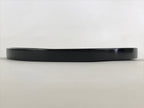 Japanese Lacquered Wooden Serving Tray Vtg Round Classic Obon Black Tea UR992