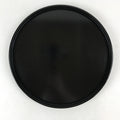 Japanese Lacquered Wooden Serving Tray Vtg Round Classic Obon Black Tea UR992