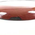 Japanese Lacquered Wooden Serving Tray Vtg Round Obon Brown Black L359