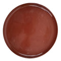 Japanese Lacquered Wooden Serving Tray Vtg Round Obon Brown Black L359