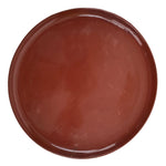 Japanese Lacquered Wooden Serving Tray Vtg Round Obon Brown Black L359