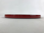 Japanese Lacquered Wooden Serving Tray Vtg Round Red Black Obon Wajima-nuri L66