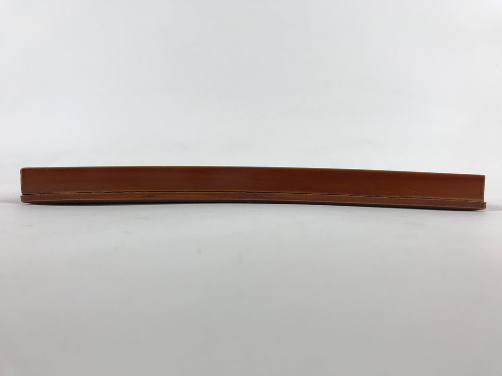 Japanese Lacquered Wooden Serving Tray Vtg Shunkei Obon Brown Square UR877