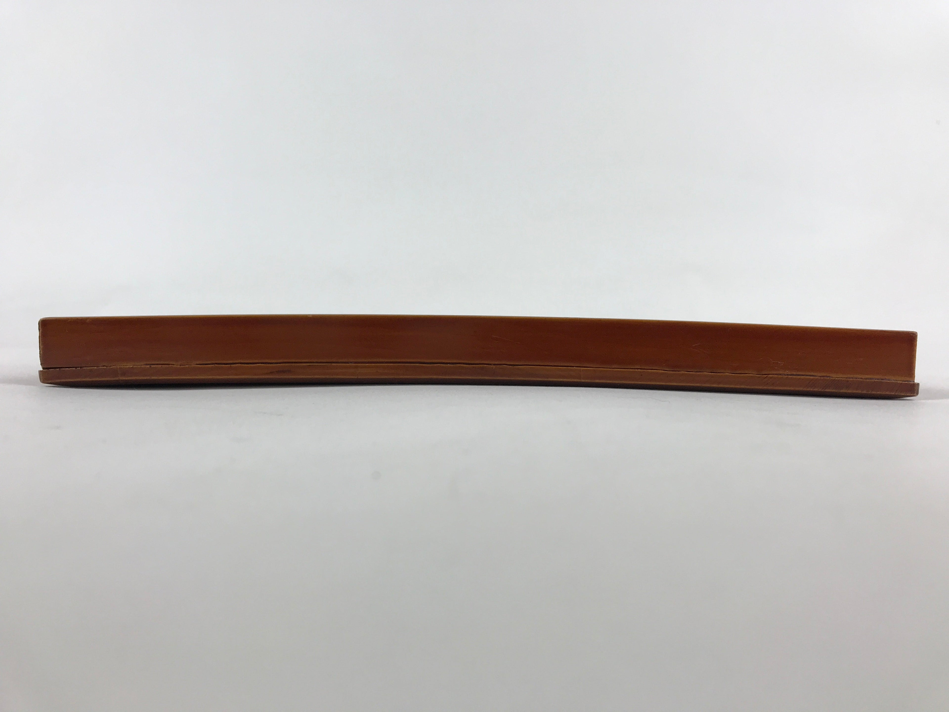 Japanese Lacquered Wooden Serving Tray Vtg Shunkei Obon Brown Square UR877