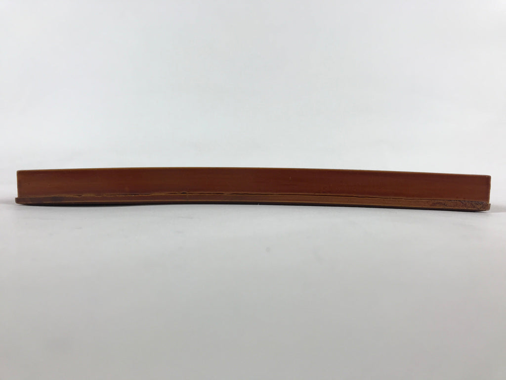 Japanese Lacquered Wooden Serving Tray Vtg Shunkei Obon Brown Square UR877
