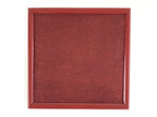 Japanese Lacquered Wooden Serving Tray Vtg Small Obon Red Weave Pattern UR893