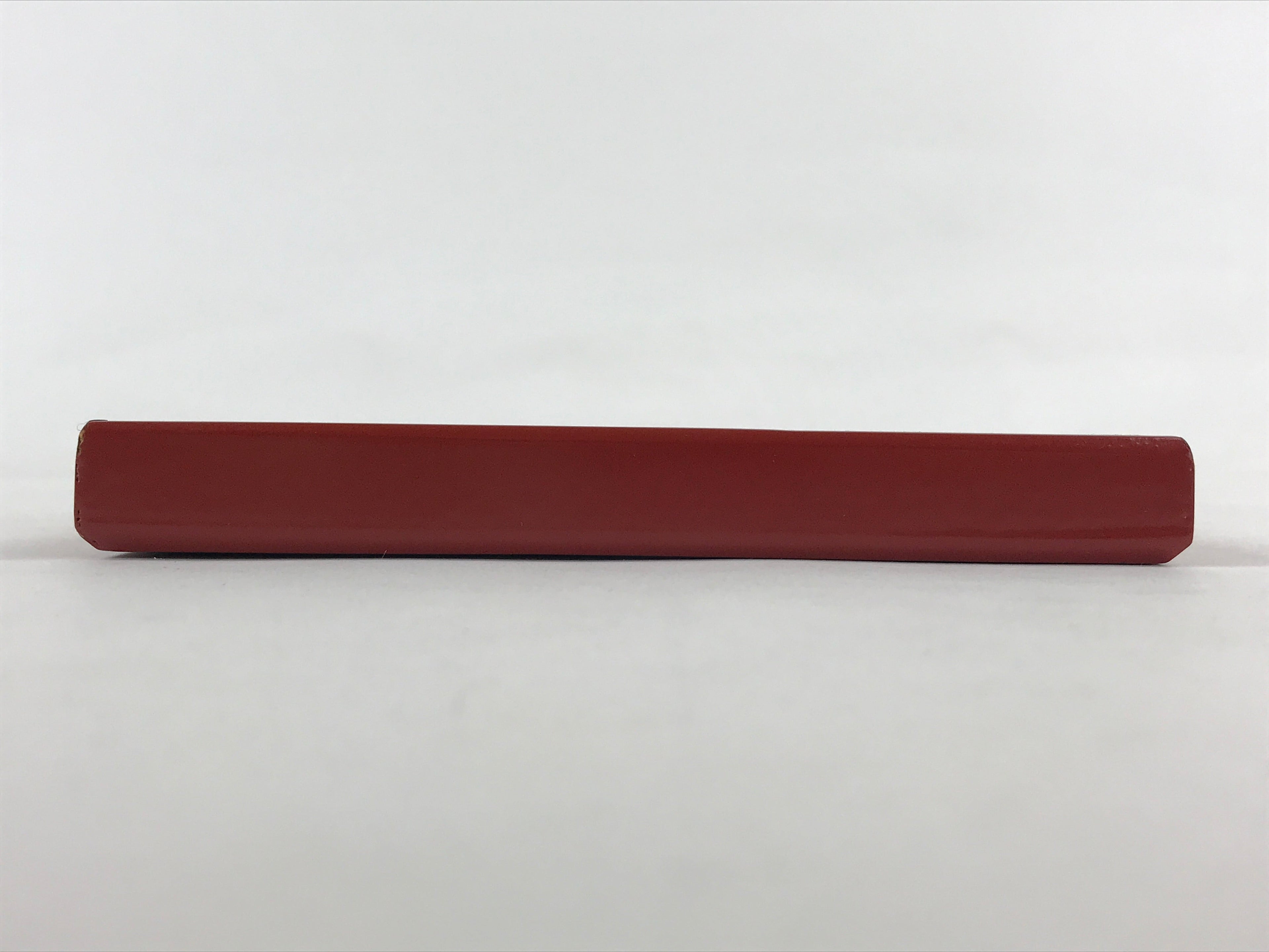 Japanese Lacquered Wooden Serving Tray Vtg Small Obon Red Weave Pattern UR893