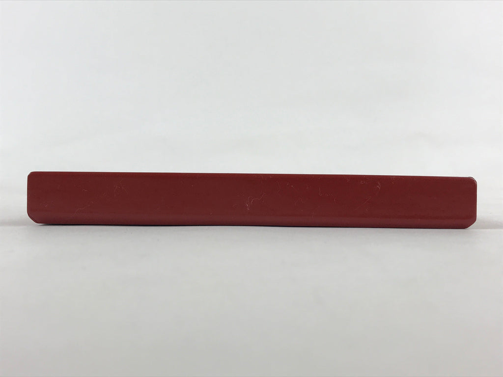 Japanese Lacquered Wooden Serving Tray Vtg Small Obon Red Weave Pattern UR893