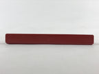 Japanese Lacquered Wooden Serving Tray Vtg Small Obon Red Weave Pattern UR893